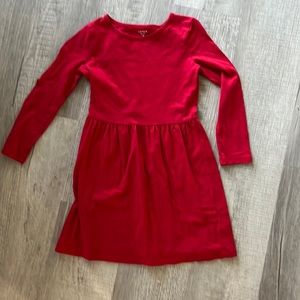 Carters Red Long Sleeves Dress